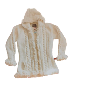 Handicraft Sisandina Pacha Mama hooded wool cardigan
